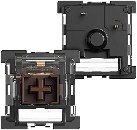 Pulsar Gaming Gears – Outemu MX Mechanical Switch for Plate Mounting Mechanical Gaming Keyboards Lunar Alloy Keyboard Hot Swappable Clear Top Backlit DIY Replaceable [10 pcs/Pack] (Brown Tactile)…