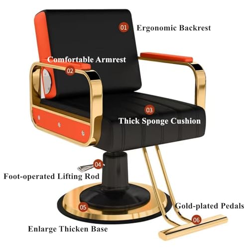 Sedia regolabile con design resistente e comoda seduta per tagli di capelli professionali e toelettatura in ambienti domestici e saloni