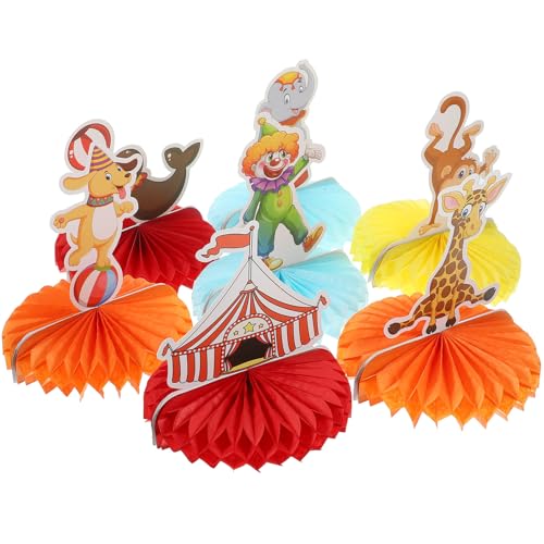 Adornos de circo centro de mesa de papel tridimensional plegable para mesas de banquete