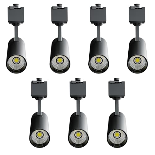 Image of Nortek Della+ 30W LED Track Light, Surface & Spot Light for Ceiling, Track Rail Included, Cylinder Focus Light for Living Room, Showroom, Gym, Modern Ceiling Lighting,Cool White Pack of 7