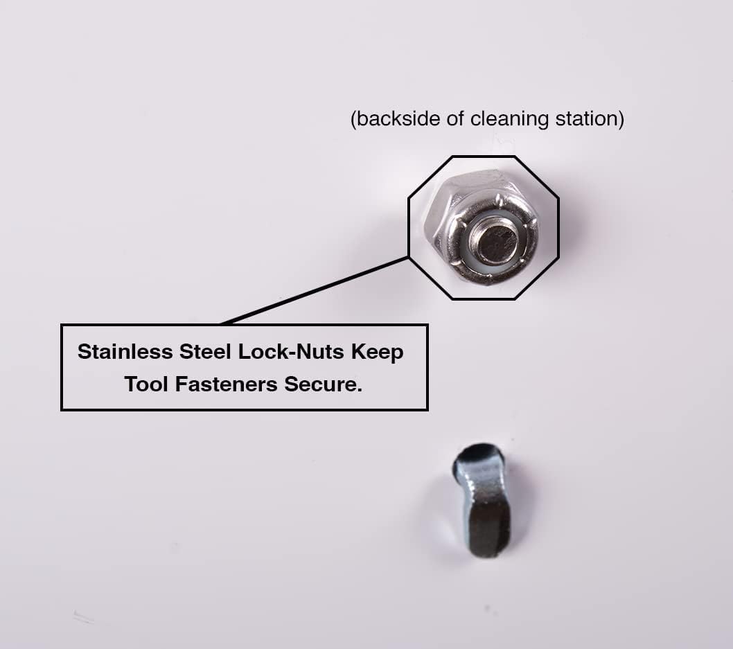 5S Housekeeping Shadow Board Broom Station V5 (Blue Board/Black Shadows)