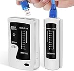 FARLINK Network Cable Tester, RJ45 Ethernet Tester Tool with LED Display for Cat5 Cat6 Cat7 Cable, Professional LAN Tester for Home & Office Use