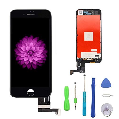 Compatible with iPhone 7 Plus Screen Replacement Black ï¼Ë†5.5'ï¼â€°, LCD Display and 3D Touch Screen Digitizer Replacement Full Assembly Compatible with iPhone 7 Plus Screen with Repair Tool Kit