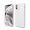 Elago Liquid Silicone Protective Case Compatible with iPhone 12 Mini 54 Premium Silicone Full Case Protection 3 Layer Structure White