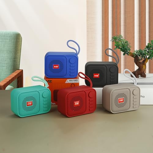 Image of MZ M208 (Portable Bluetooth Speaker) Dynamic Thunder Sound with High Bass, 5W Power with 1200mAh Battery (Gray)