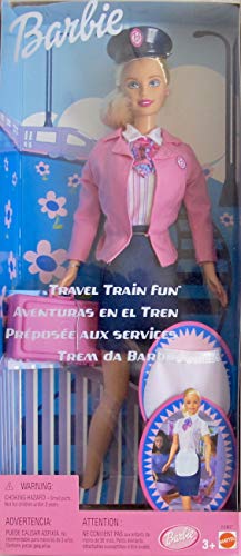 Barbie Travel Train Fun con Bolso y Delantal miniatura 1
