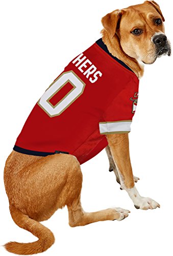 Image of Pets First NHL Florida Panthers Jersey for Dogs & Cats, Large. - Let Your Pet be a Real NHL Fan!, multicolor, 1 Count