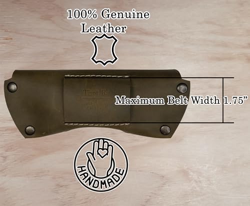 Image of Leather Glasses Case for Men - Vintage Rustic Belt Eyeglass Holder