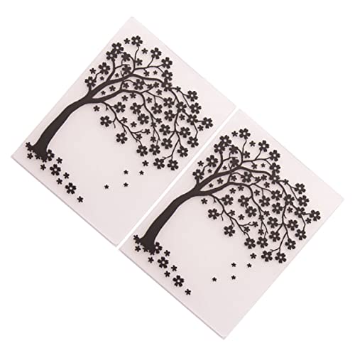 LOLIPPYY 2 Piezas Troqueles Para Hacer Plantillas Relieve Plástico Decoración Álbum