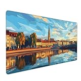 TAPIS DE SOURIS IMPERMÉABLE : Fabriqué dans un matériau imperméable, ce tapis de souris est facile à nettoyer et prévient efficacement les dommages causés par les boissons renversées ou d'autres accidents. Il suffit de l'essuyer délicatement avec un chiffon humide.