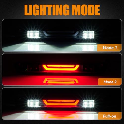 Image of Third 3rd Brake Light LED for 2007-2013 Chevy Silverado /GMC Sierra | High Mount Rear Center Cab Roof Top Brake Cargo Stop Light Assembly for 07-13 Silverado /Sierra 1500 2500HD 3500HD