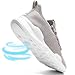 QIJGS Running Shoes for Men Tennis Athletic Gym Fashion WorkoutSneakers Mesh Lightweight Sports Casual Shoes-Grey-10.5
