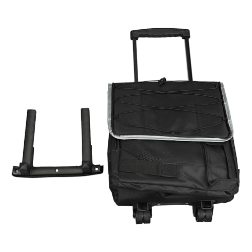 Bolsa de Enfriador Rodante Yscryptoline 43L de Tela Oxford Aislada y Carro para Acampar