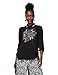 Produktbild Desigual Damen Shirt Long Sleeve DINIA Woman Black Hemd, Schwarz (Negro 2000), Large