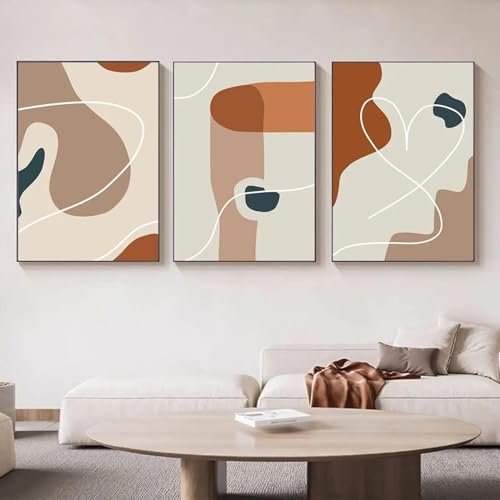 Peinture sur toile triptyque sans cadre 80x110cmx3 XINBAO