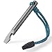 TISUR Titanium EDC Pry Bar, Keychain Prybar Multitool With Beer Bottle Opener, 6 in 1 Portable Pocket Mini Crowbar Tool (Gray)