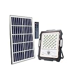 [Données techniques] - Capacité de la batterie : 6000 mAh 3.2V, Panneau solaire : Phosphate de fer au Lithium 12W / 5V, Tension d’entrée : 5 V , Puissance éclairage : 10 W, Type de LED : Led avec lentille optique, Nombre de LED : 82, Durée de vie des Led : 30 000 heures, Intensité éclairage : 1000 lumens, Temps de charge : 6 à 8 heures, Type de lumière : Froide – Blanche (5000-5500K), Angle de détection : 120° , Durée éclairage après détection : ~30s, Matériaux : Métal peint, Couleur : Noir , Indice de protection : IP 65, Longueur de câble du panneau : 4.5 mètres, Dimensions panneau : 350 x 290 x 16 mm, Dimensions éclairage : 217 x 179 x 45 mm