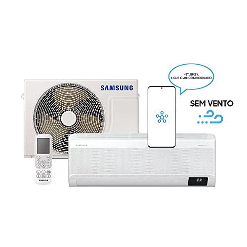 Ar-Condicionado Split Inverter 9000 BTUs Samsung WindFree Connect High Wall Quente e Frio AR09BSEAAW