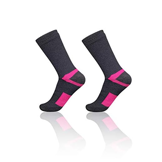 VFAMAN Waterproof socks for MEN & WOMEN. For outdoor activities 100% waterproof breathable windproof golf skating cycling hiking fishing, Rose Red1, S