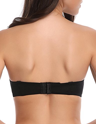 Image of Wingslove Women's Strapless Full Figure Bra Underwire Multiway Contour Plus Size Bra Red Carpet