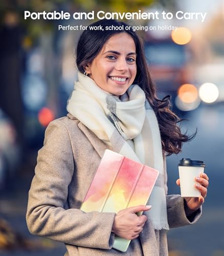 Image of TiMOVO Soft Case for Samsung Galaxy Tab A11+ /A11 Plus 11 inch 2026, Rainbow | Fit for SM-X230 /X236 /X238, Slim Soft TPU, Translucent Frosted Back, Auto Wake /Sleep