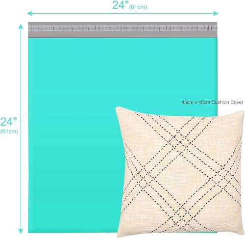Image of Metronic Poly Mailers 24x24 300Pcs Large Shipping Bags for Clothes Plastic Mailers Strong Self Seal Adhesive Shipping Envelopes for Small Business Tear-resistant Mailer Bags Mailing Envelopes in Teal