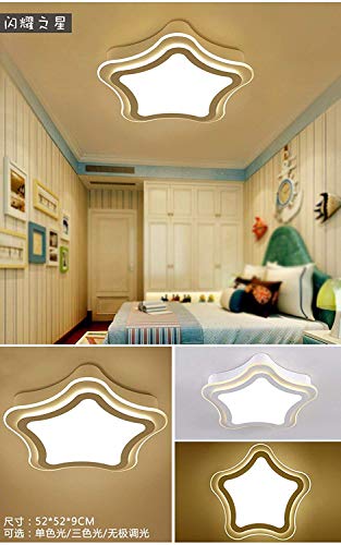Lumières de la chambre des enfants LED 50cm plafonnier moderne étoiles salon 24W