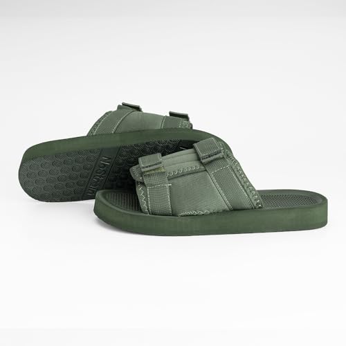 Image of NoStrain Men's Sandals & Slippers, Comfortable & Casual Footwear for Men | Lightweight, High Sole & Stylish