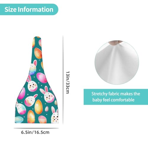 Baby Beanie Shy Rabbit Faces Knotted Hat - Soft, Warm, Comfortable, Headwear for Newborns, 0-6 Months Black4