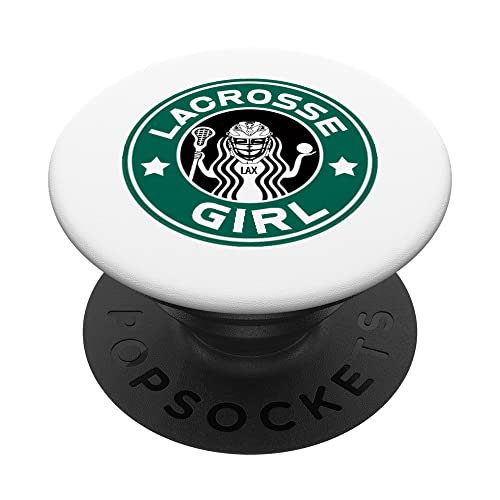 Lacrosse Girl Teen & Women's LAX Graphic PopSockets PopGrip Intercambiabile