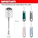 Bottle Brush Replacement Head for OXO Bottle Brush Only, 4 Pack Bottle Brush Refills, Dual Bristle Design for Baby Bottles, Water Bottles, Glasswares