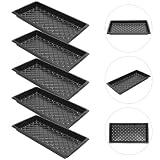 HYTROVE 5 Szt. Częściowy Plastikowych Do Kiełkowania z Otworami Gruba Taca Do Uprawy Sadzonek Roślin i Szklarniowego