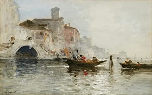 Cuadro de Venecia vintage para dormitorio, arte en lienzo para llenar tu hogar de elegancia y nostalgia