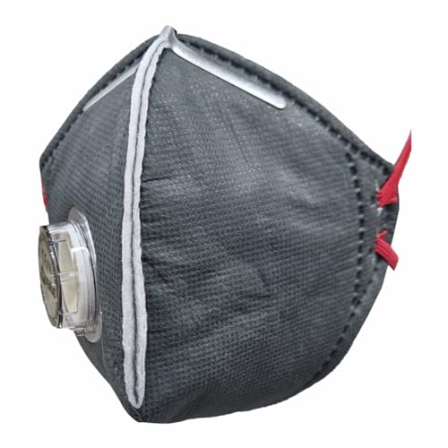 VENUS - V-420 SLV - FFP2 Respirator Mask - CE Approved, Unisex Anti-Pollution with Stay Cool Exhalation Valve, Comfortable Fit with Head Loop - Pack of 5