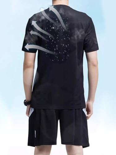 2 - Piece Men's Gradient Athletic Outfit, Quick - Dry Sports Set for Fitness, Jogging3