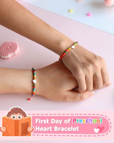 First Day of Kindergarten/Preschool Gift Back to School Bracelet Mommy and Me Matching Mother Daughter Bracelets2