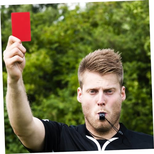 Kit de árbitro de fútbol con tarjetas, silbatos y bloc miniatura 7