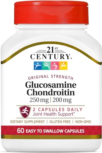 21st Century Glucosamine Chondroitin 250/200mg - Original Strength, 60 Count