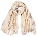 Price comparison product image A Liittle Tree -New Lady Cutie Cat Print Soft Scarf Lady Women Fashion Scarves (Cream)