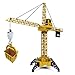 50,4 pollici RC Gru a torre Mega gru a torre, 2,4 GHz di altezza per bambini Engineering Playset Radiocomando Telecomando Giocattolo da cantiere Educazione precoce Gioco per bambini regalo di complean
