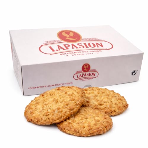 LAPASION - Galletas de avena Sin azúcar Saludables | Beneficiosas Para el Colesterol | Galletas Artesanas | Caja 2.25Kg