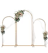 Arche porte décorative pour mariage Rond Dia.2m couleur dorée