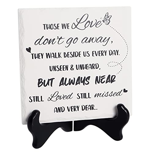 Sympathy Gifts for Loss of Loved One,Memorial Gifts for Loss of Father-Memorial Bereavement Gifts for Loss of Mother/Condolences /Grief Gifts-Funeral Decor Sorry for Your Loss(6.3 x 6.3 x 0.2 Inch)