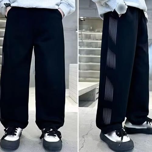 Girls Boys Fashion Y2k Sweatpants Streetwear Cotton Kids Youth Elastic Waist Wide Leg Track Pants Comfy Soft Clothes2