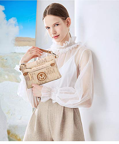 Image of Mia K Collection Crossbody Bags for Women - Adjustable Strap Handbag Wristlet - Small PU Leather Messenger Purse
