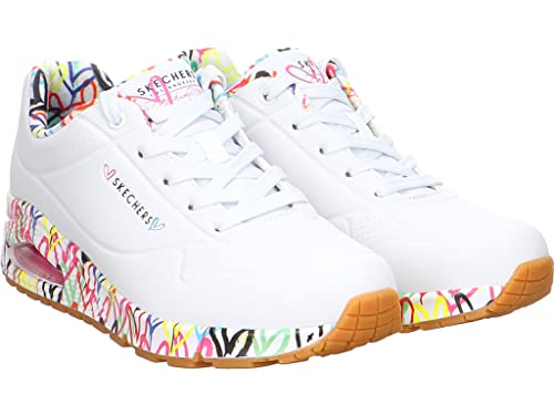 Skechers Donna X Jgoldcrown: Uno - Loving Love Sneaker In Bianco, Taglia 42 - 2