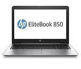 HP EliteBook 850 G3, Ordinateur Portable, écran Mince de 15,6', Intel Core i7–6500U, RAM 16 Go DDR4, SSD 512 Go, Argent