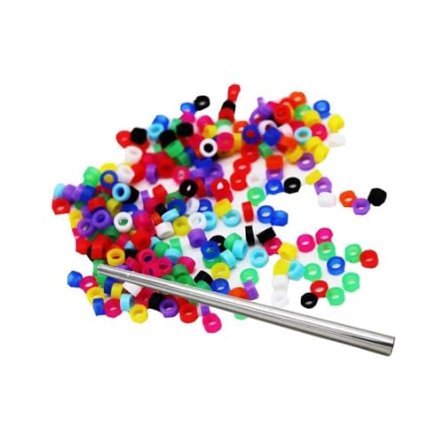 200 anillos para patas de pájaros para loros, pinzones, canarios y diamantes de Gould. Entrega en colores aleatorios.,Multi,3 mm