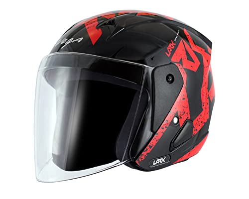 Image of Vega Lark Victor Black Red Helmet-L