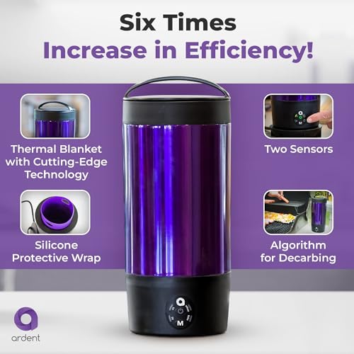 Ardent FX Decarboxylator 110V with Bluetooth Connectivity, 3 in 1 Portable Decarboxylation, Herbal & Oil Infuser Machine - Use for Butter and Herbs - Quick & Effortless Decarboxylation - Image 5